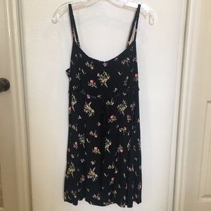 Betsey Johnson Black Floral Mini Dress-Size 10